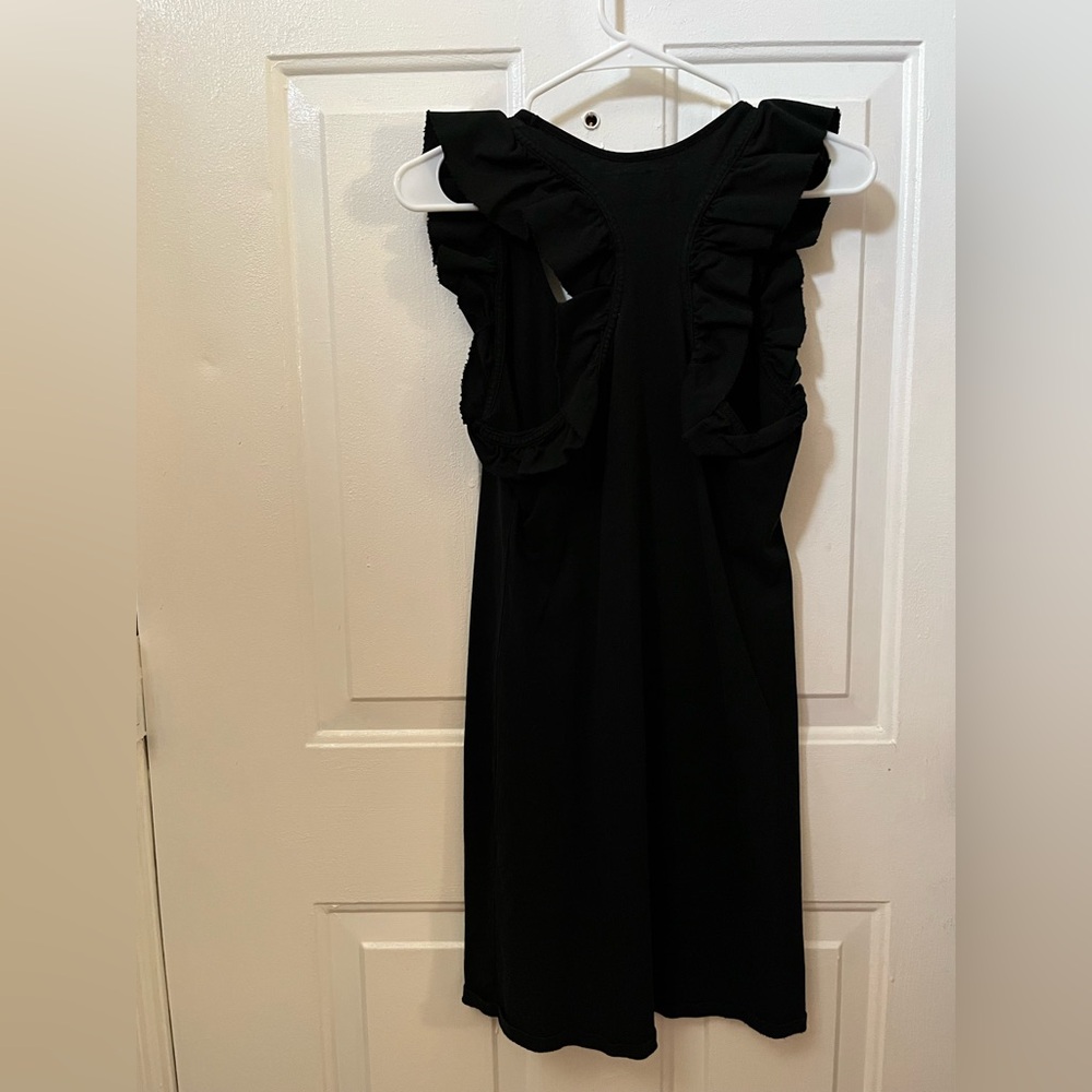 Current Elliott Black Ruffled dress